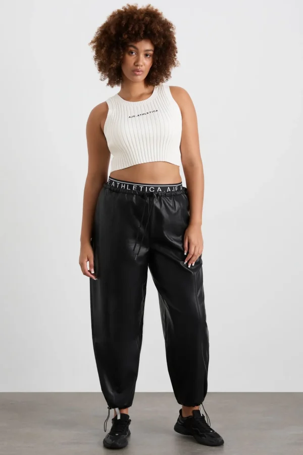 Cropped Knitted Logo Tank 135