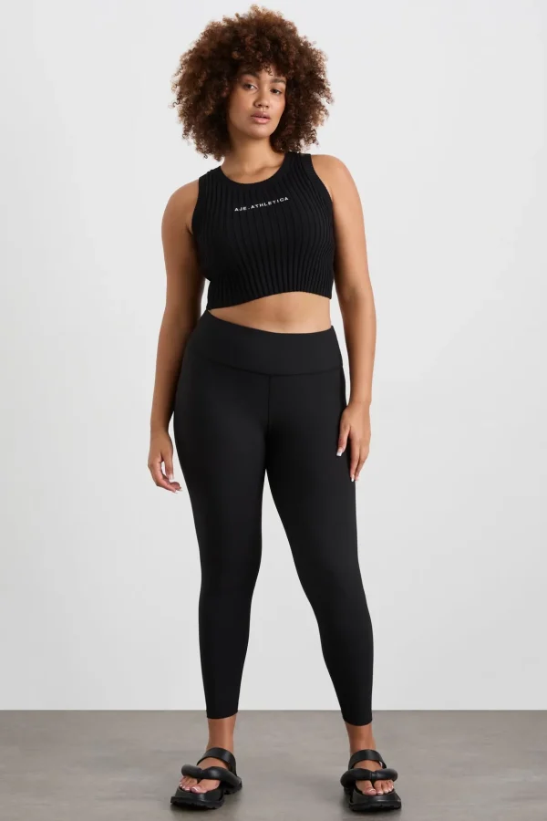 Cropped Knitted Logo Tank 135