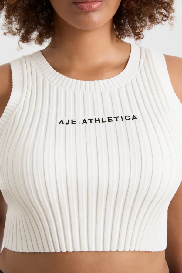 Cropped Knitted Logo Tank 135