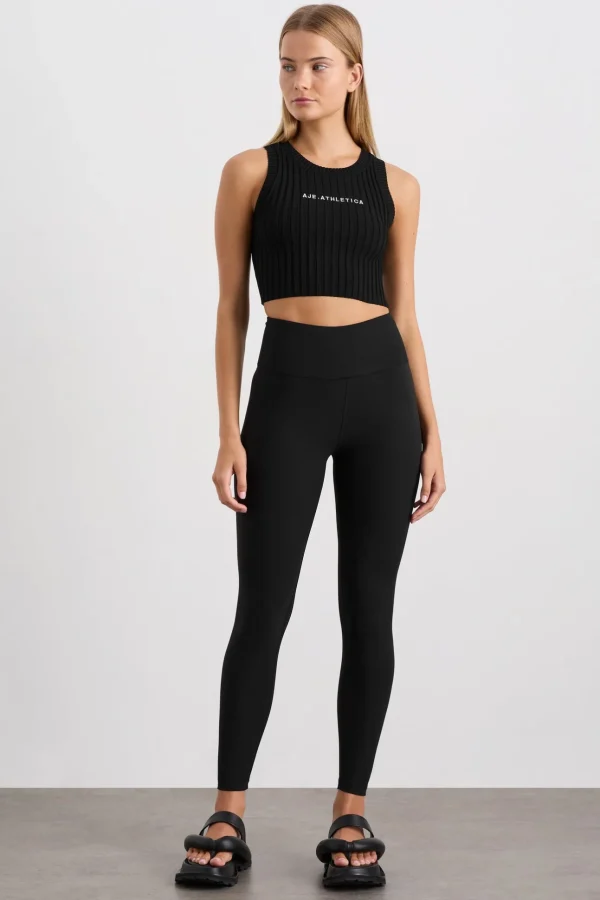 Cropped Knitted Logo Tank 135