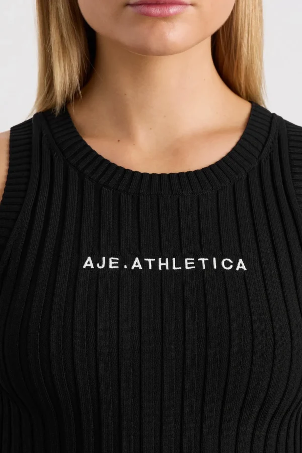 Cropped Knitted Logo Tank 135