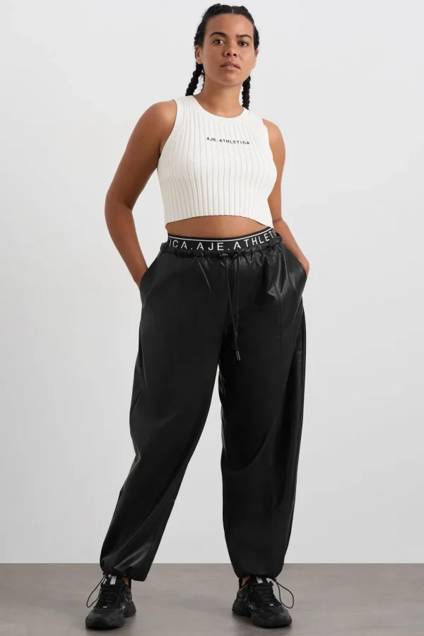 Cropped Knitted Logo Tank 135