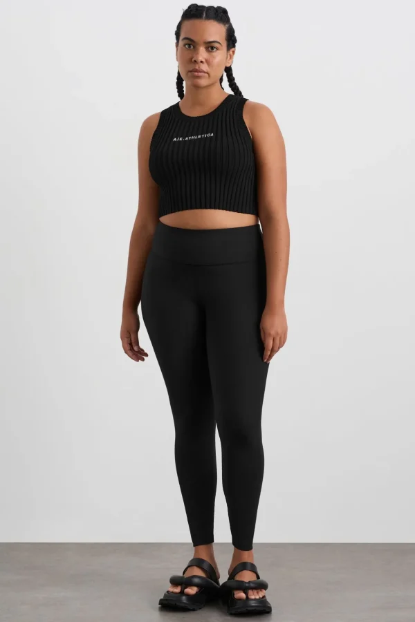 Cropped Knitted Logo Tank 135