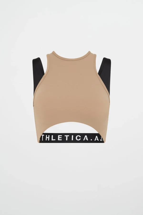 Cropped Layered Sport Tank 159
