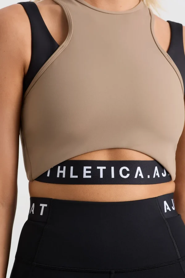 Cropped Layered Sport Tank 159