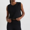 Cropped Logo Mesh Boxy Tank 146