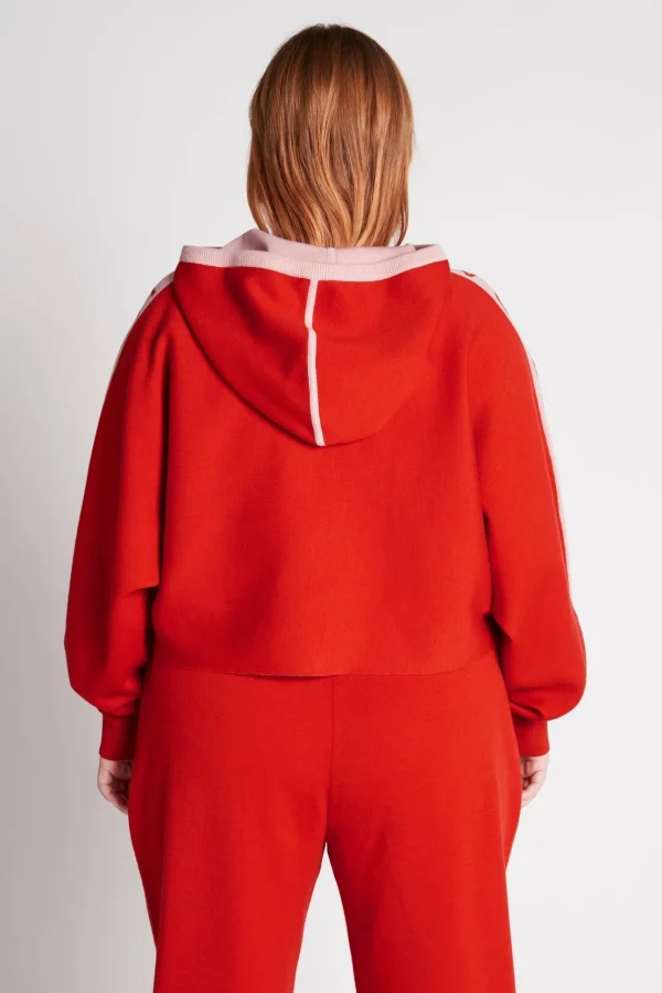 Cropped Logotape Long Sleeve Hoodie 409