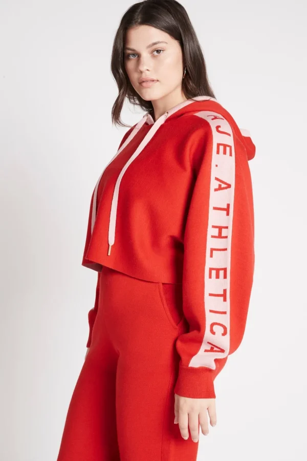 Cropped Logotape Long Sleeve Hoodie 409