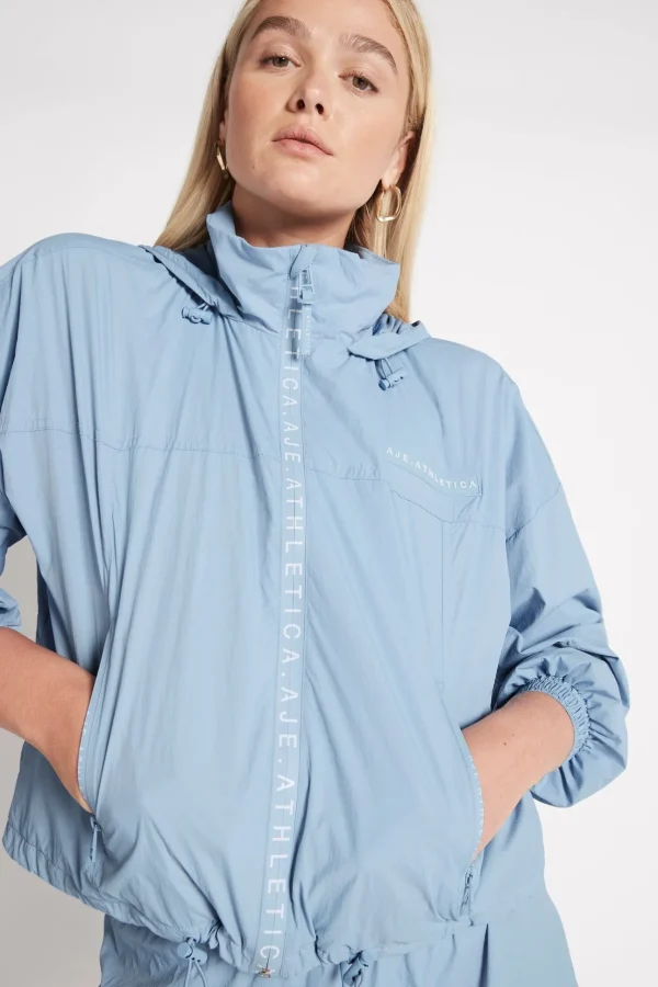 Cropped Signature Badge Logo Spray Jacket 708