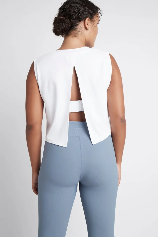 Cropped Split Back Tank 112