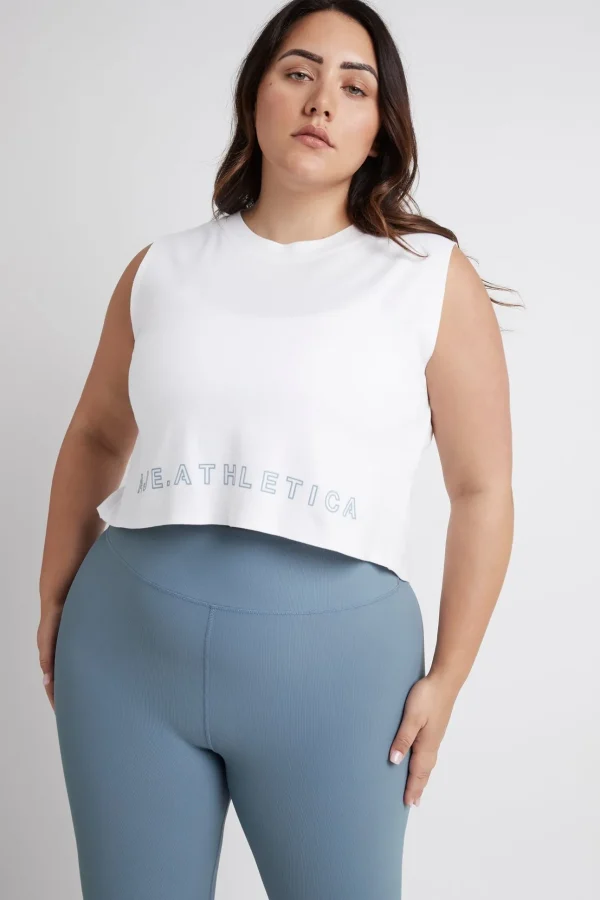 Cropped Split Back Tank 112