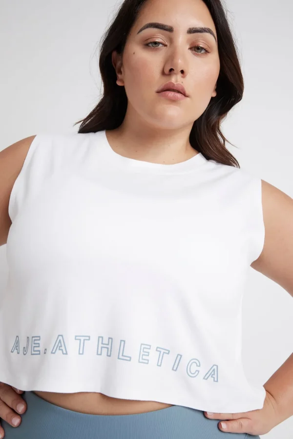 Cropped Split Back Tank 112