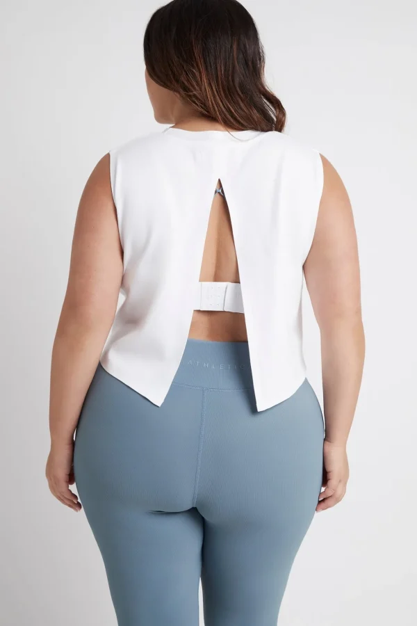 Cropped Split Back Tank 112