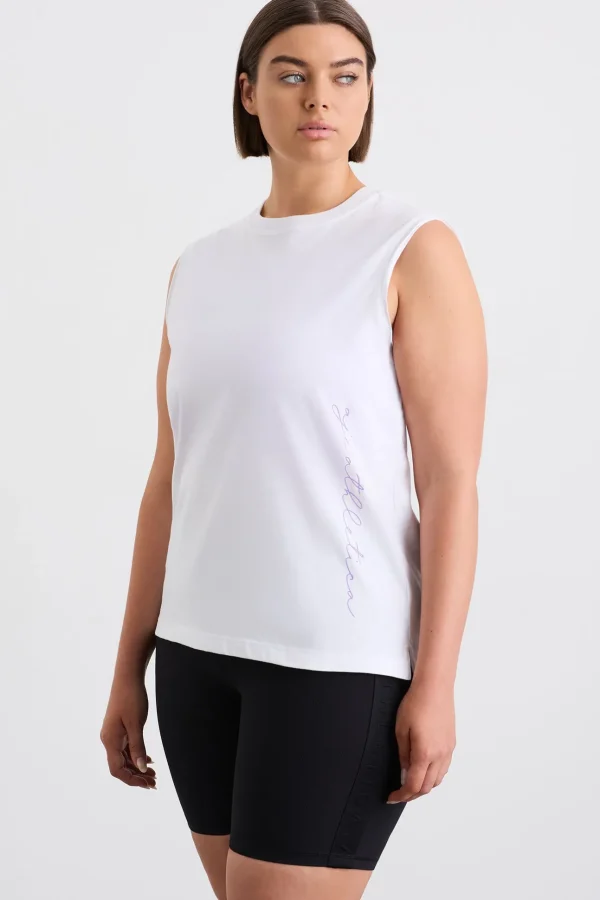 Cursive Logo Longline Tank 101