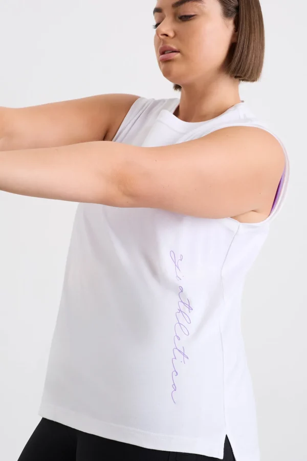 Cursive Logo Longline Tank 101