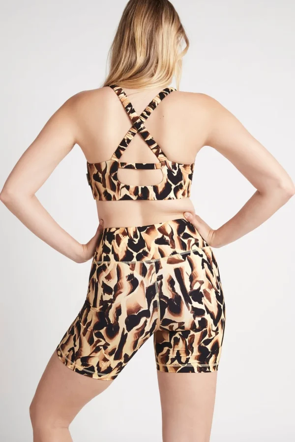 Cut Out Cross Back Sports Bra 314