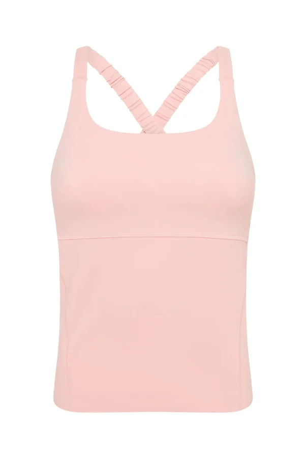 Cut Out Cross Back Tank Top 125