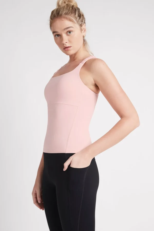Cut Out Cross Back Tank Top 125