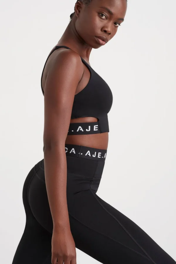 Cut Out Elastic Sports Bra 337