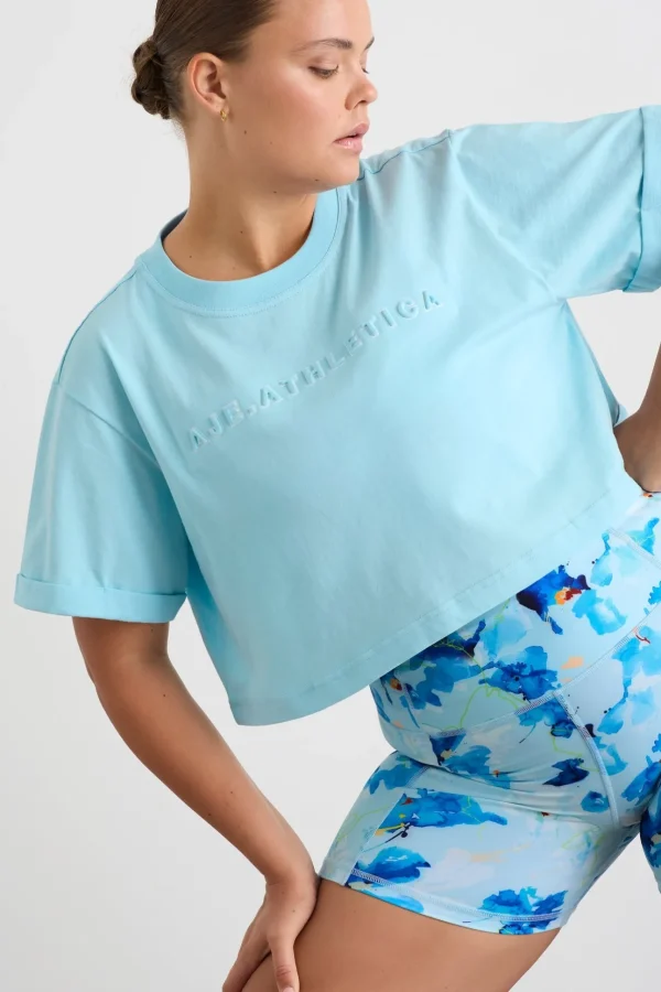 Embossed Crop Tee 105