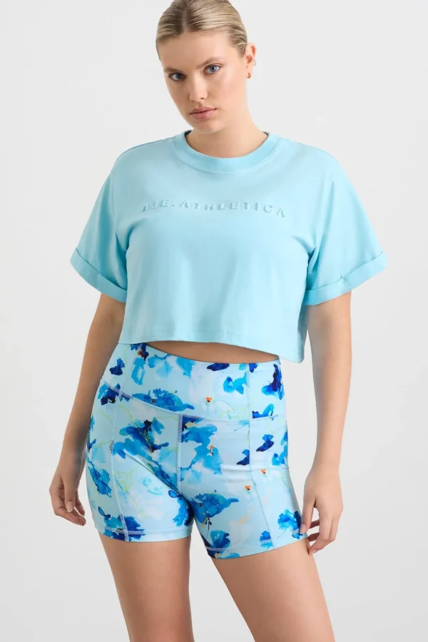 Embossed Crop Tee 105