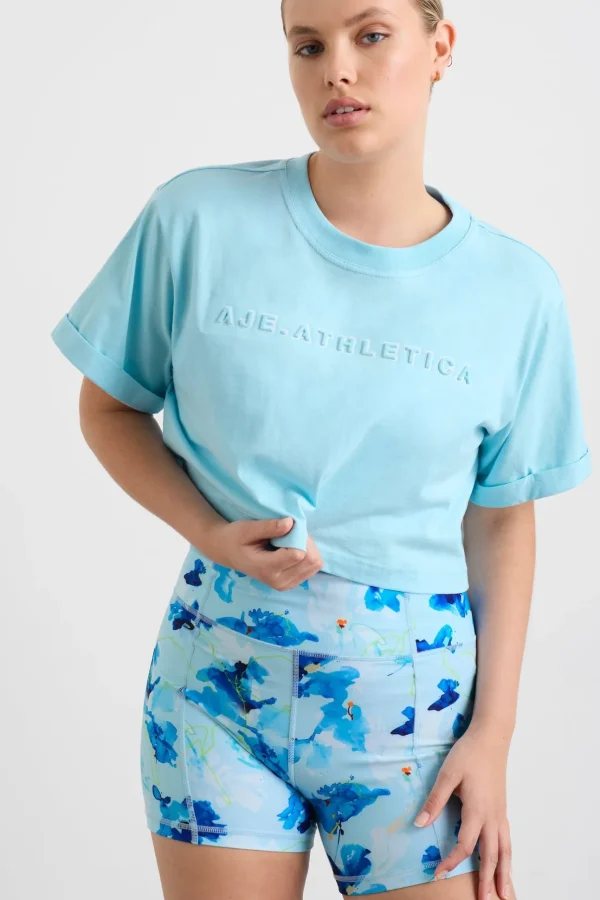 Embossed Crop Tee 105