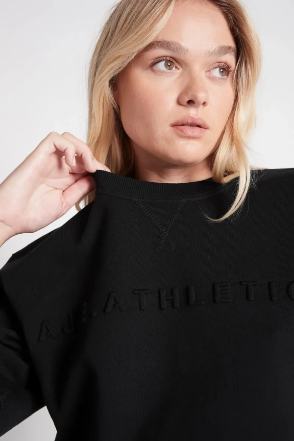Embossed Signature Logo Crew Jumper 414