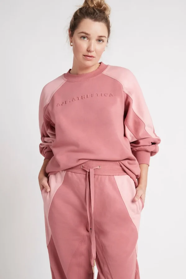 Embossed Signature Logo Crew Jumper 410