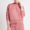 Embossed Signature Logo Funnel Neck Jumper 412