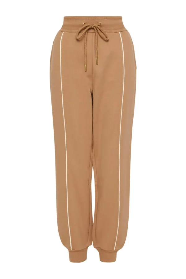 Fleece Contrast Piping Trackpants 504