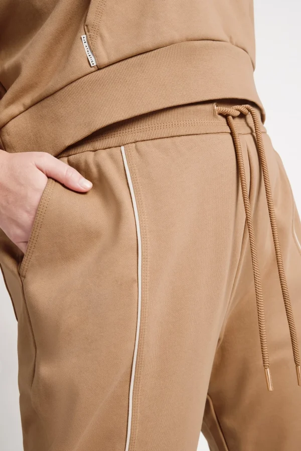 Fleece Contrast Piping Trackpants 504