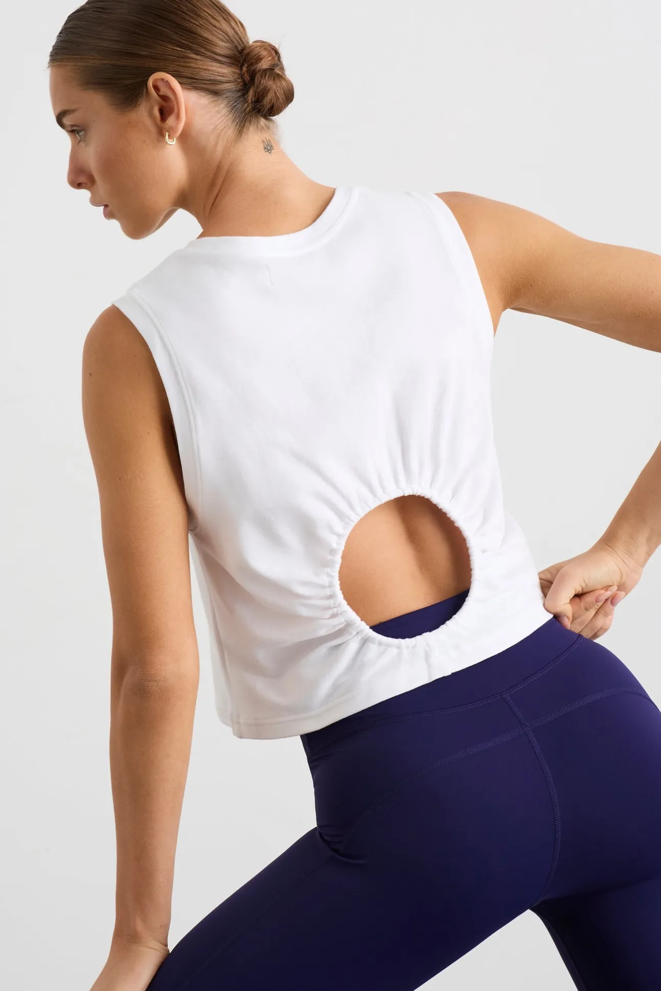gathered_keyhole_crop_tan_0.webp Gathered Keyhole Crop Tank 145
