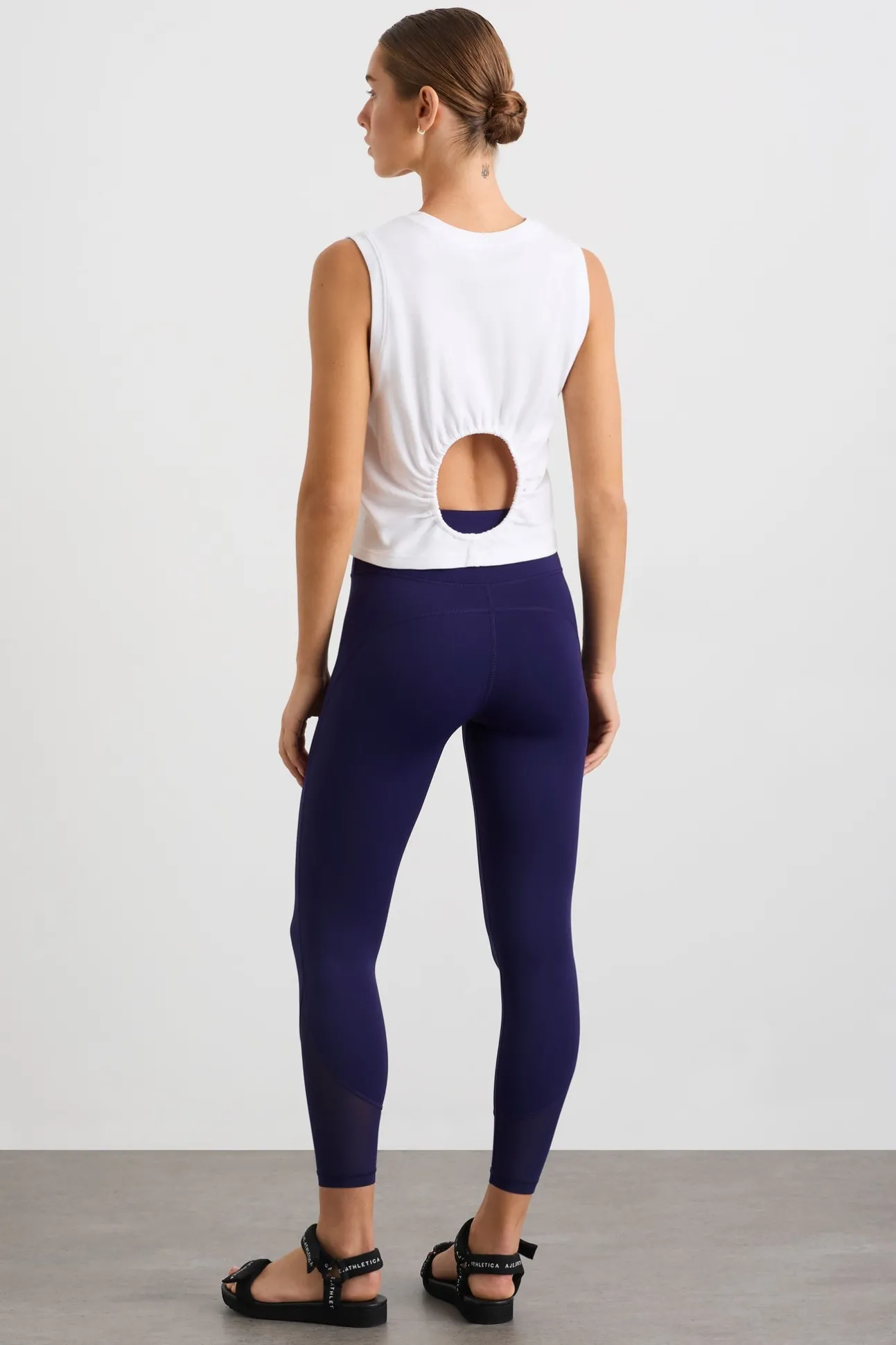 gathered_keyhole_crop_tan_5.webp Gathered Keyhole Crop Tank 145