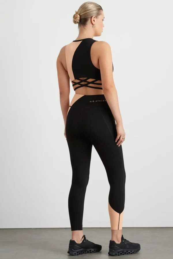 High Rise Colour Block 7/8 Legging 226