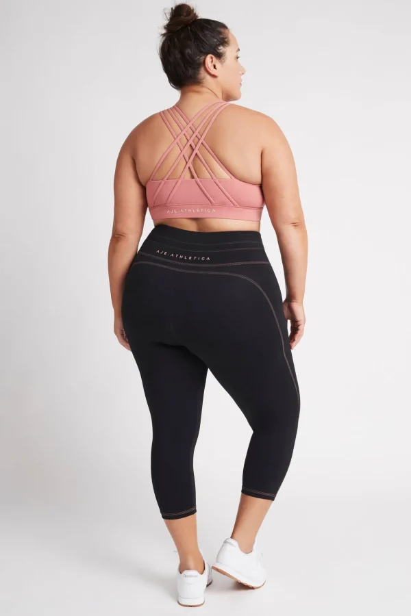 High Rise Contrast 3/4 Leggings 207