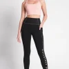 High Rise Contrast Stitch Logo Full Length Legging 203