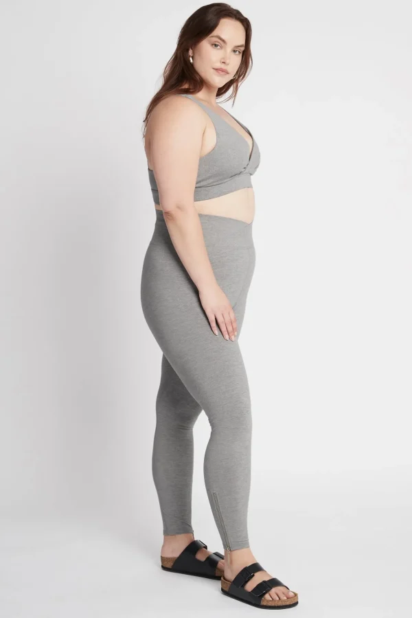 High Rise Crossover 7/8 Zip Legging 214