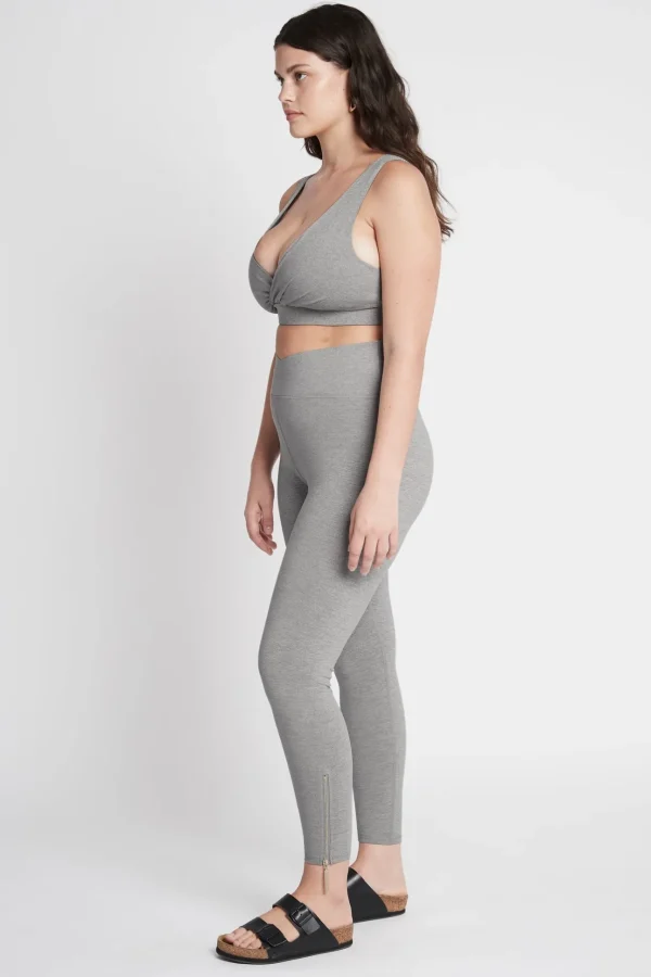 High Rise Crossover 7/8 Zip Legging 214