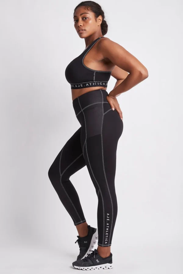 High Rise Full Length Panelled Legging 020