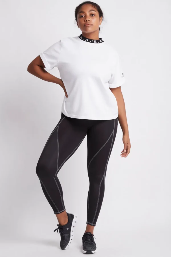 High Rise Full Length Panelled Legging 020