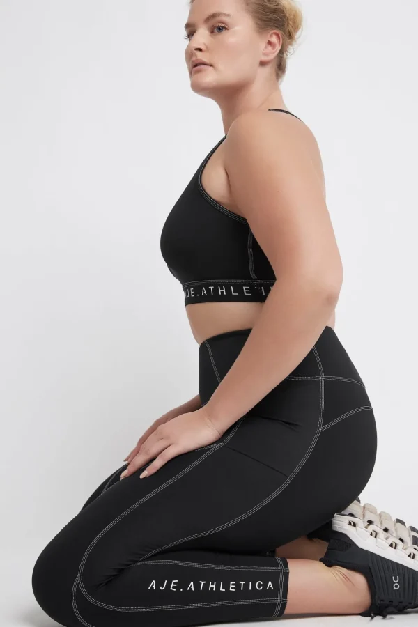 High Rise Full Length Panelled Legging 020