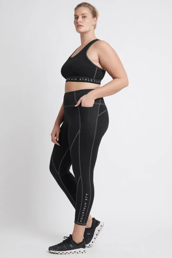 High Rise Full Length Panelled Legging 020
