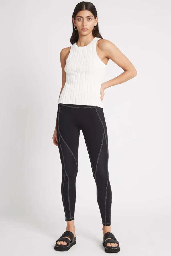 High Rise Full Length Panelled Legging 020