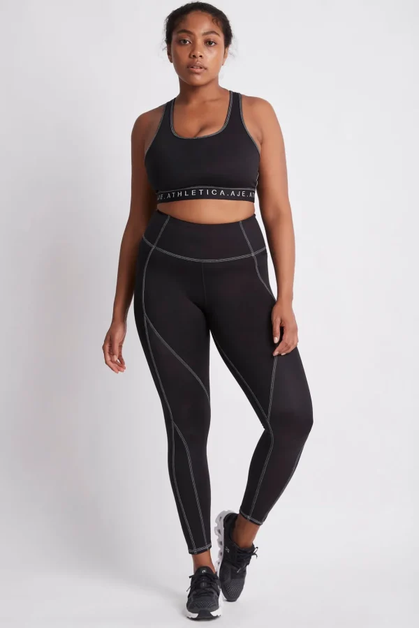 High Rise Full Length Panelled Legging 020