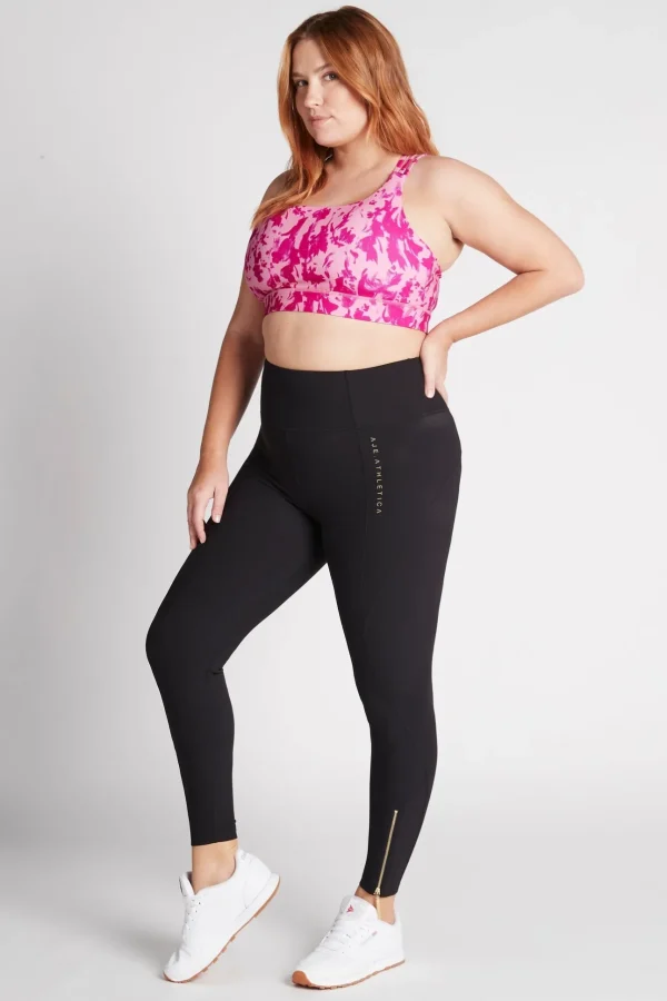 High Rise Full Length Zip Rib Legging 216