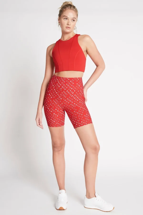 High Rise Logo Shorts 607