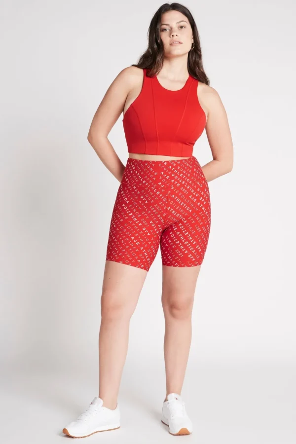 High Rise Logo Shorts 607