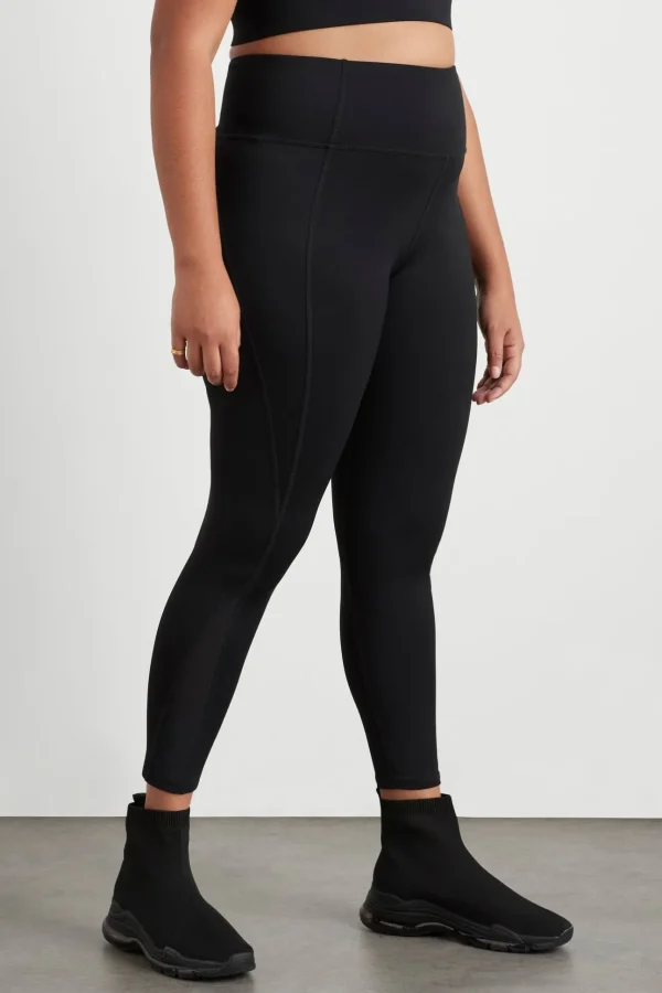 High Rise Mesh Detail 7/8 Legging 612
