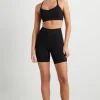 High Rise Mesh Detail Bike Shorts 203