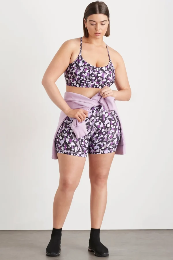 High Rise Mid Length Bike Shorts 607